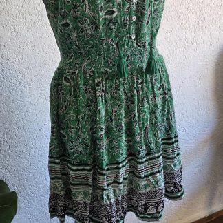 M - Cotton Club groen jurkje (0326did)