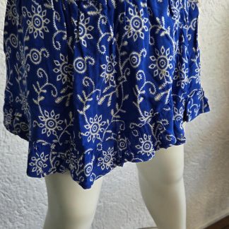 104 - Retour short blauw wit nieuw (0326vee)