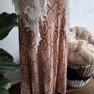 M - Esqualo rok zalm oranje print (0326han)
