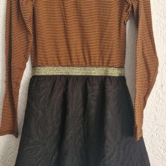 134 - Koko Noko jurk bruin zwart (0426zut)
