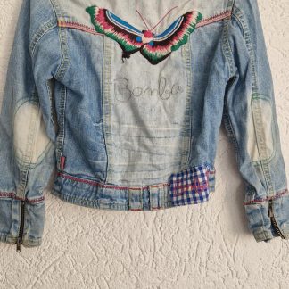 110 116 - Bomba jeansjas vlinder (0426zut)