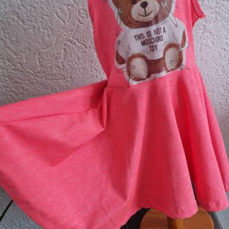 098 104 - jurk roze beertje (0426el)