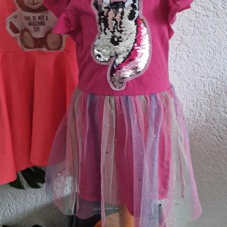 104 - Roze jurk eenhoorn (0426el)