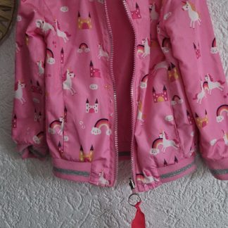 104 - Roze eenhoorn zomerjas reversible (0426el)