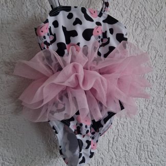 086 92 - Badpak koe met roze tutu (0426el)