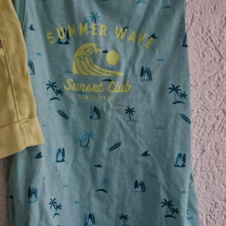 110 - Okaïdi summerwave topje mint (0426el)