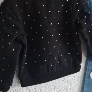 092 - Shoeby sweater zwart glittertjes (0426el)