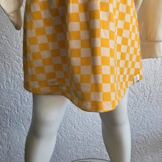 104 - Looxs rok geruit oker/geel nieuw (0426vee)