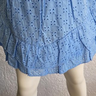 104 - NoNo broderie rokje blauw nieuw (0426vee)