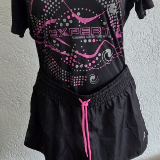 L - Panther sportbroekje zwart roze (0426han)