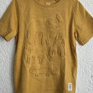 128 - C&A oker shirt opdruk (0426jac)
