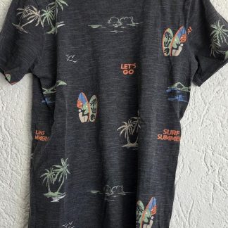 122 128 - Europe Kids antraciet print shirt (0426jac)