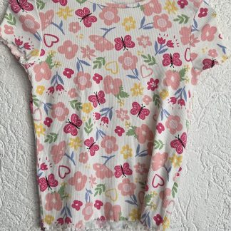 140 - C&A shirt vlinders bloemen (0426jac)