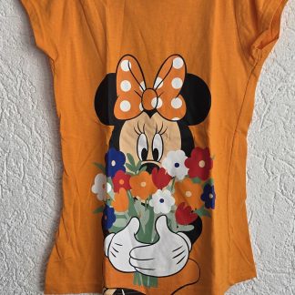 140 146 - Minnie Mouse oranje shirt (0426jac)