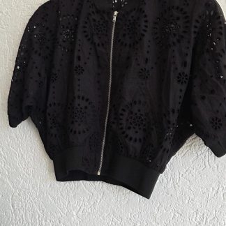 S - Zara zwart jasje met rits (0426ann)