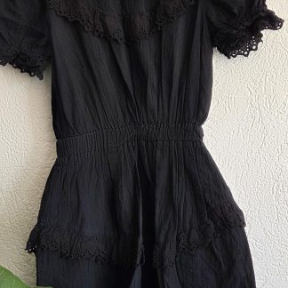 S - Loavies jurk zwart broderie (0426wel)