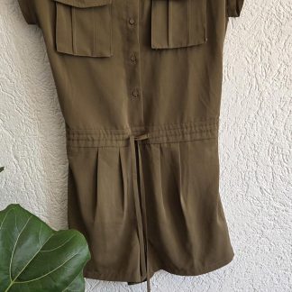 S - Pieces broekpak khaki groen (0426wel)