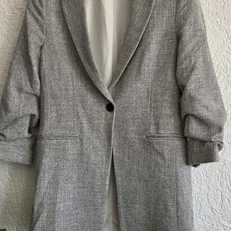 XS - H&M blazer grijs met 3/4 mouw (0426wel)