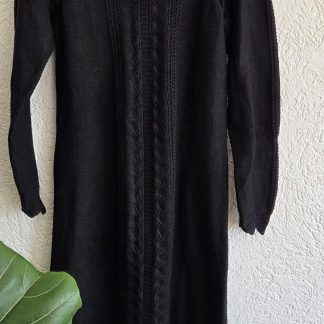 M - Object jurk zwart najaar/winter (0426wel)