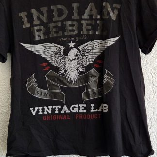 M - Made in Italy shirt zwart rebel (0426wel)