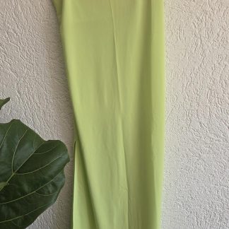 S - H&M jurk met split limoen (0426ann)