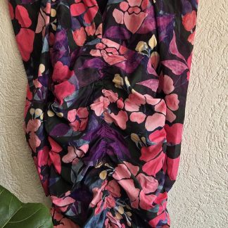 S - H&M jurkje bloemen roze multi (0426ann)