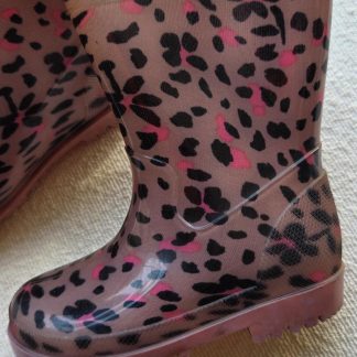 21 - Hema regenlaars roze zwart