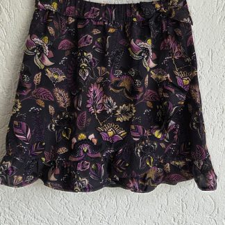 152 - Indian Bluejeans rok flowers paars nieuw (0526vee)