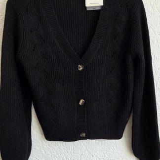 164 - Retour vest zwart nieuw (0526vee)