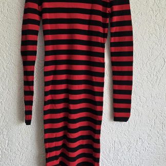 34 - Nikkie jurk rood met zwart (0526wel)