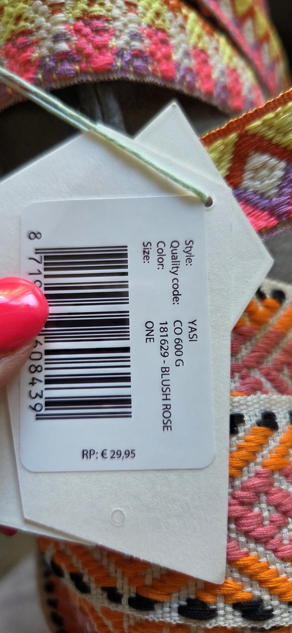 Ai&Ko Aaiko Yasi riem roze geel nieuw - Afbeelding 6