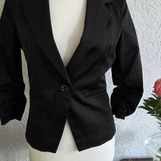 S/M - Made in Italy blazer zwart (0526ab)