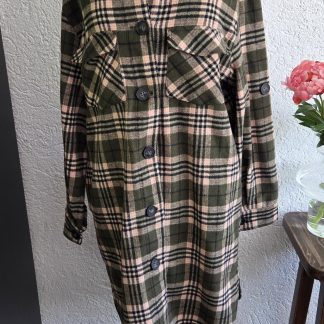 38 - Summum Woman lange shacket ruit (0526ab)