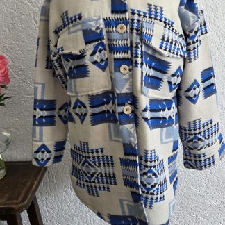 M - Hailys shacket inka blauw (0526ab)