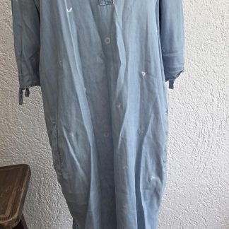 38 - Sandwich zomer denim jurk (0526ab)