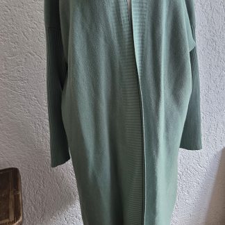 M/L - Natacha lang vest zachtgroen (0526ab)