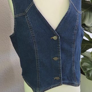 L - Jacqueline de Yong jeans gilet nieuw (0526prv)