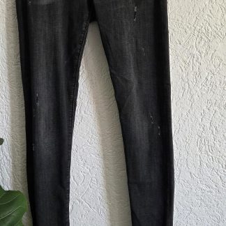 38 - H&M jegging gewassen zwart (0526prv)