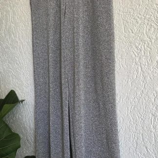S - Hema zilveren broek flare pijp (0526prv)