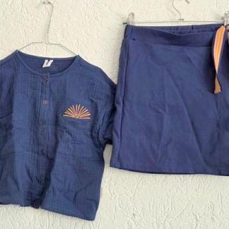 134 140 - B.Nosy rok en shirt blauw (0626zut)