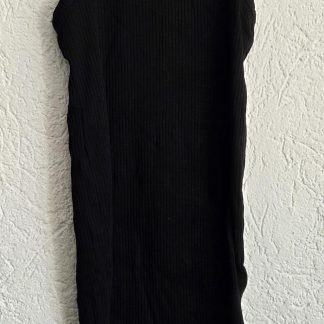 134 140 - H&M zwarte lange top (0626zut)
