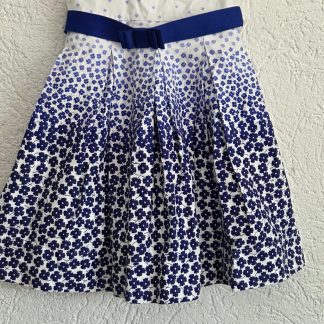 110 - Mayoral chic jurk wit blauw (0626zut)