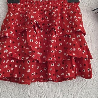104 - Looxs rokje rood bloementjes (0626zut)