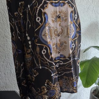 40 - Liu Jo blouse print juwelen kraagje (0626meg)