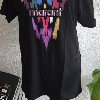 S - Isabel Marant Etoile shirt zwart print (0626meg)