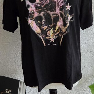 M - Silvian Heach shirt zwart print (0626meg)