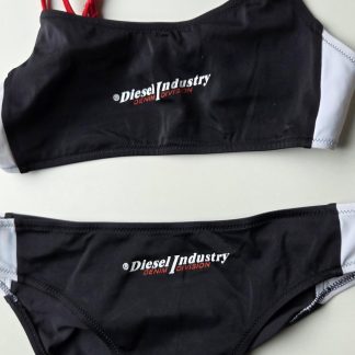 S - Diesel bikini zwart rood/wit (0626meg)
