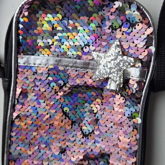 Wibra telefoontasje glitter lovertjes als nieuw