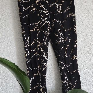 M - Alix the Label pants zwart print (0726meg)