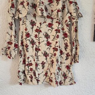 164 - Pepe jeans korte jurk bloemen (0726aj)